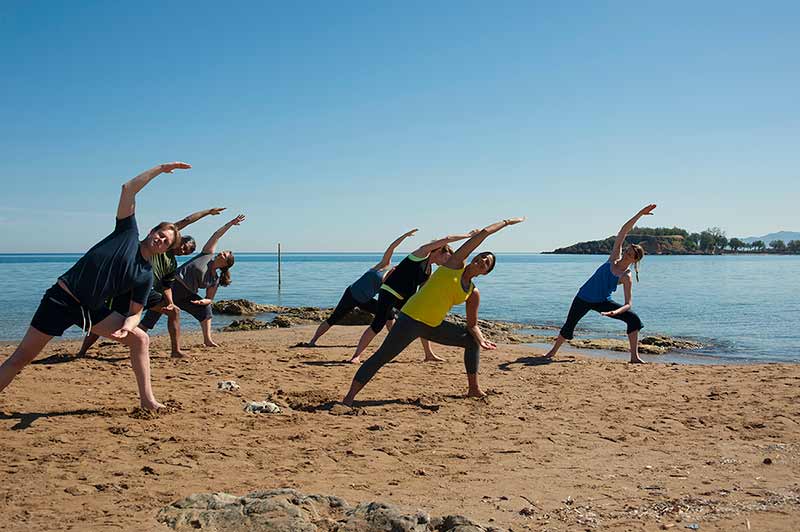Yoga on Beach
